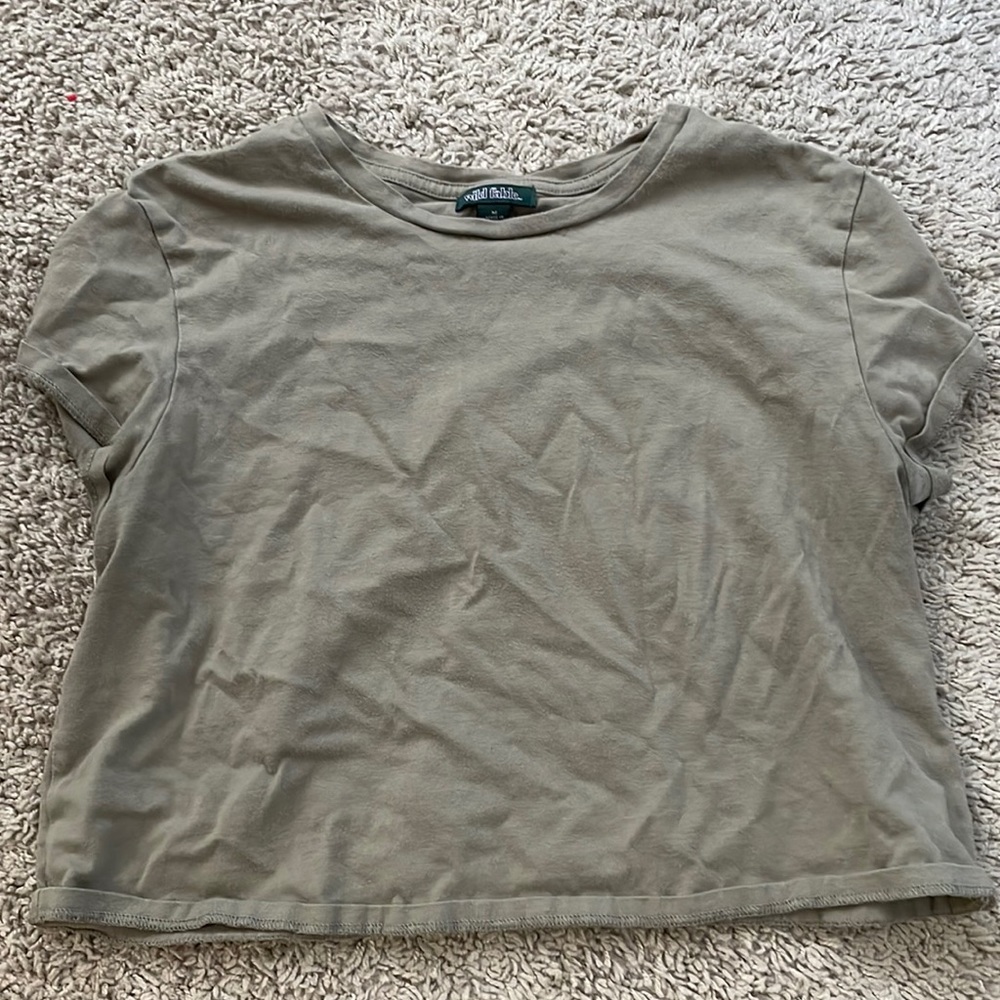 Cropped Green Tee